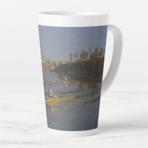 Max Schmitt in a Single Scull-Thomas Eakins Latte Mug