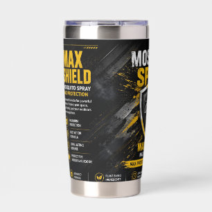 Max Shield Mosquito Spray Label Design tumbler