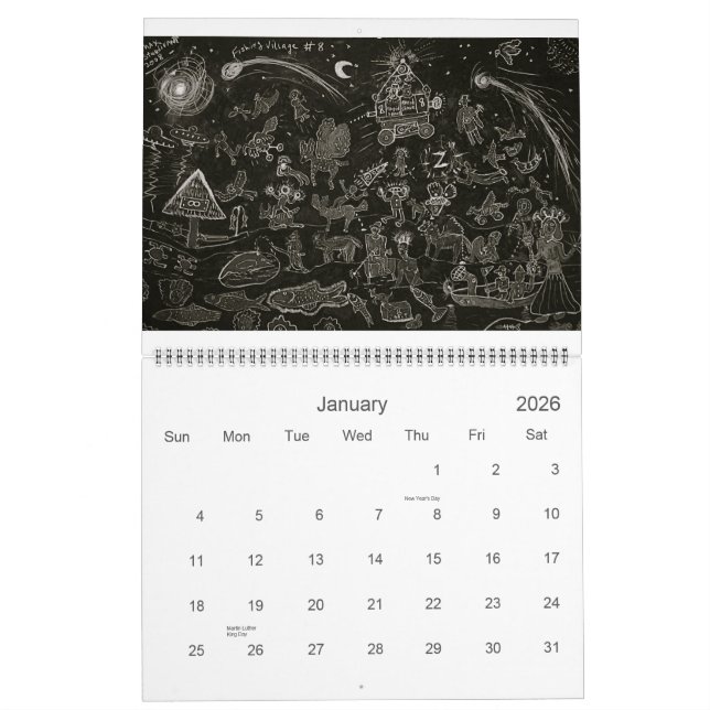 Max Sturdivant - New Work 2009 Cal... - Customized Calendar (Jan 2026)
