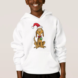 Max the Dog in Santa Hat Hoodie