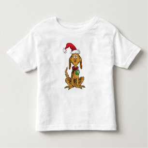 Max the Dog in Santa Hat Toddler T-shirt