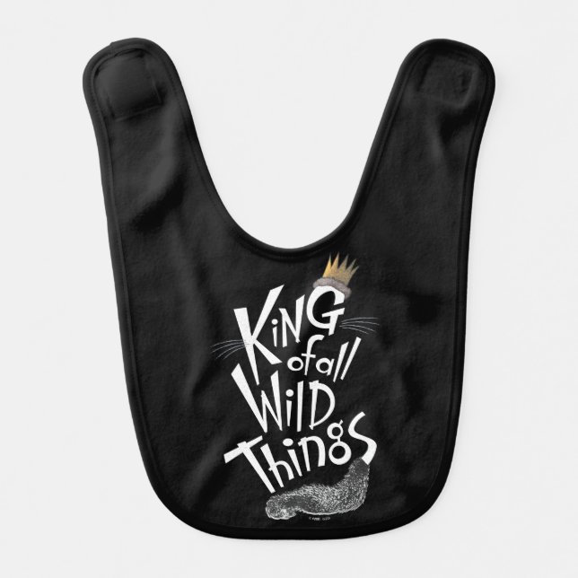 Max | The King of All Wild Things Baby Bib (Front)