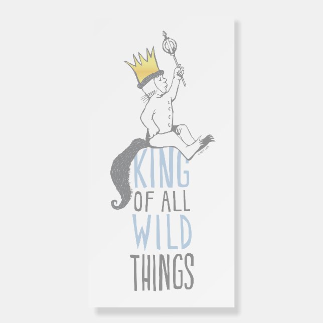 Max | The King of All Wild Things - Blue Foam Board (Front)