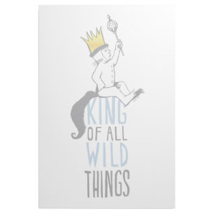 Max   The King of All Wild Things - Blue Gallery Wrap