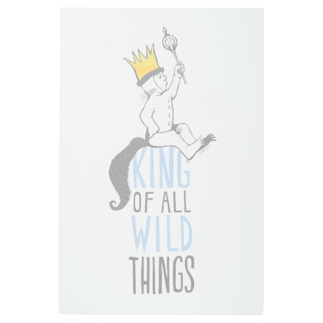 Max | The King of All Wild Things - Blue Metal Print (Front)