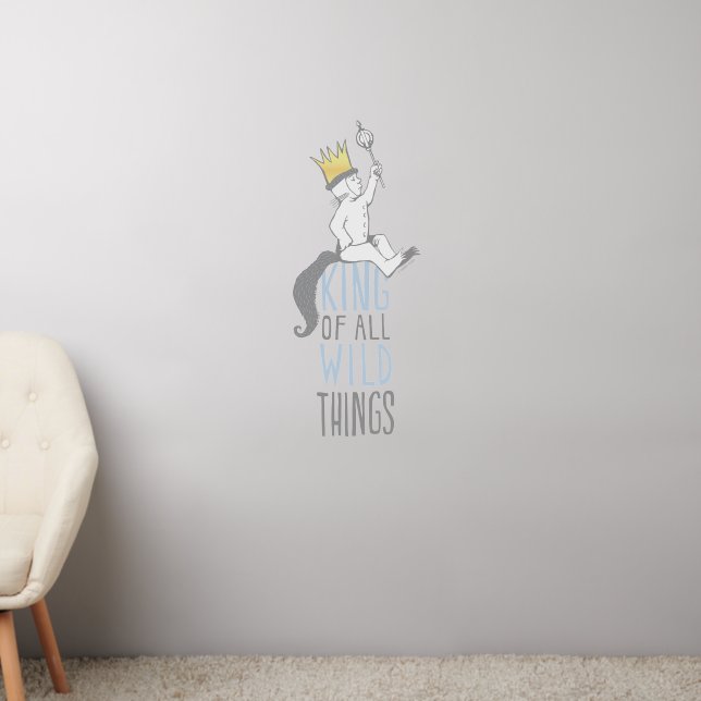 Max | The King of All Wild Things - Blue Wall Decal (Living Room 2)