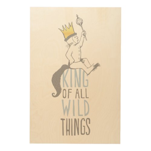 Max  The King of All Wild Things _ Blue Wood Wall Art