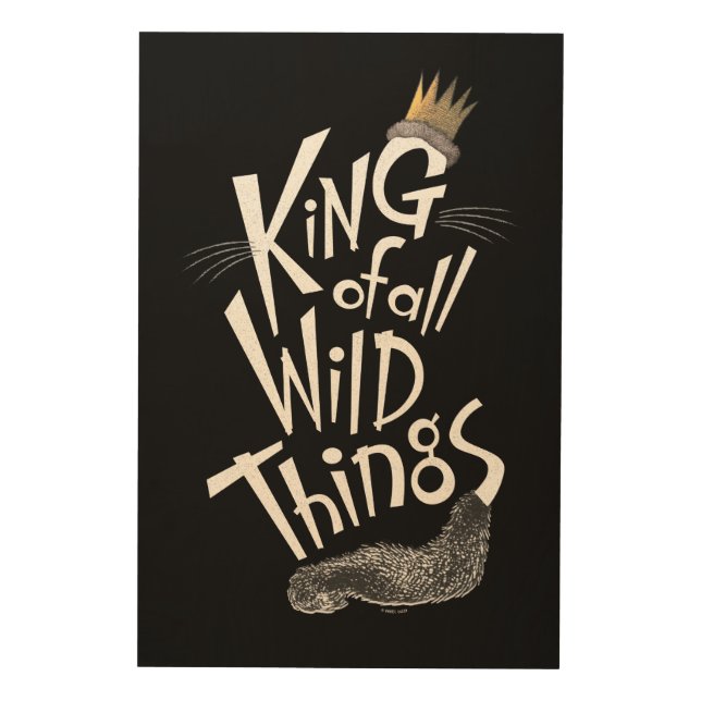 Max | The King of All Wild Things Wood Wall Art (Front)