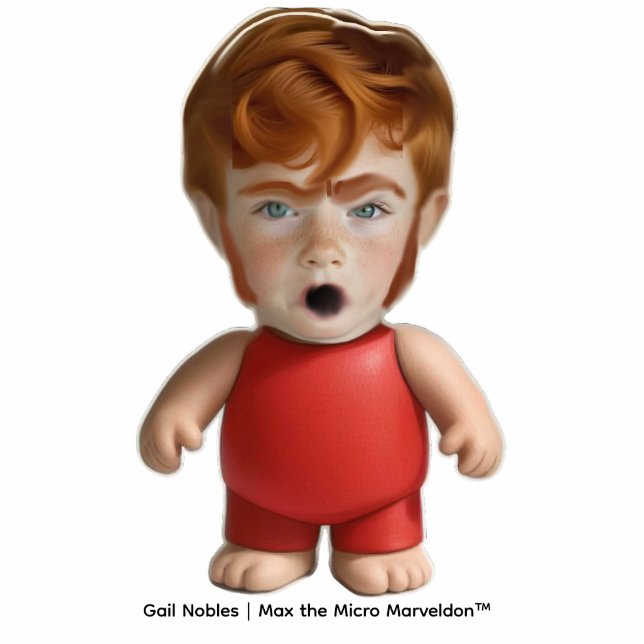 Max the Micro Marveldon™  Cutout (Front)
