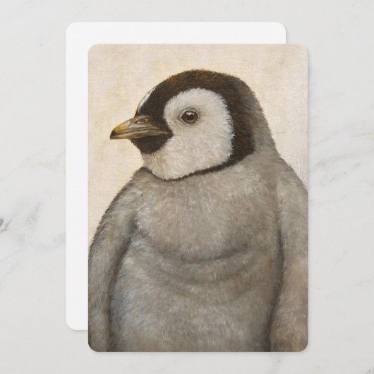 Max the penguin flat card (Front/Back)