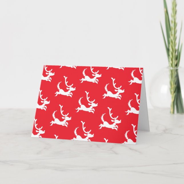 Max the Reindeer Silhouette Card (Front)