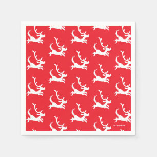 Max the Reindeer Silhouette Napkins