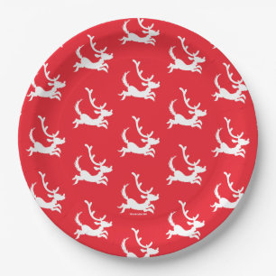 Max the Reindeer Silhouette Paper Plates