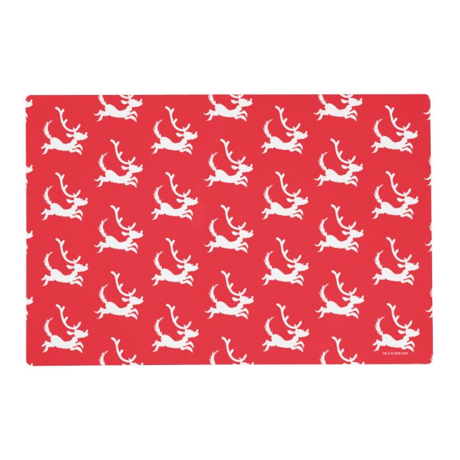 Max the Reindeer Silhouette Placemat (Front)