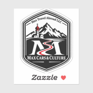 Max Travel Abroad Alps Road Trip Sticker