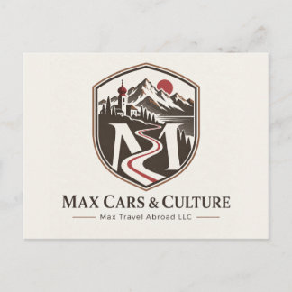 Max Travel Abroad Road Trip Holiday Postcard