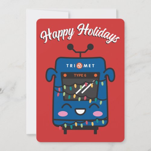 MAX Type 6 Flat Holiday Card