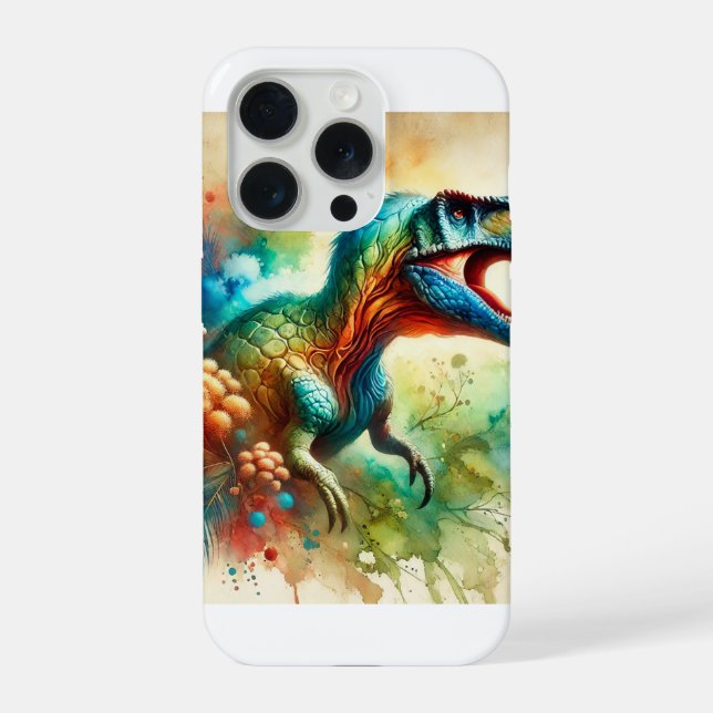 Maxakalisaurus in Watercolor 050824AREF106 - Water iPhone Case (Back)
