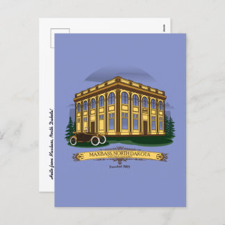 Maxbass Historic Town Square Postcard