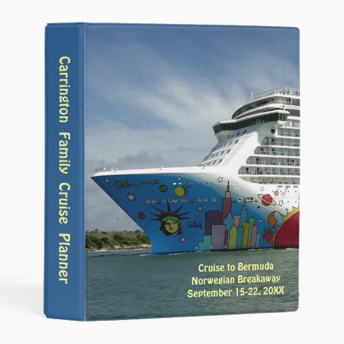 Maxed Bow Personalized Cruise Planner Mini Binder