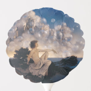 Maxfield Parrish Air Castles 1904 Vintage Fantasy Balloon