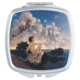 Maxfield Parrish Air Castles 1904 Vintage Fantasy  Compact Mirror