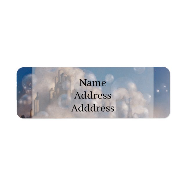 Maxfield Parrish Air Castles 1904 Vintage Fantasy  Label (Front)