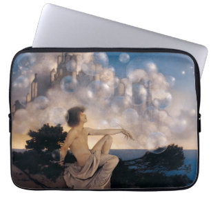 Maxfield Parrish Air Castles 1904 Vintage Fantasy  Laptop Sleeve
