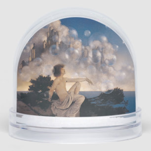 Maxfield Parrish Air Castles 1904 Vintage Fantasy  Snow Globe
