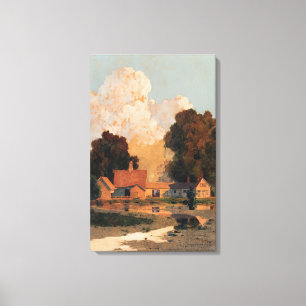 Maxfield Parrish - Daniels Farm, Summer Canvas Print
