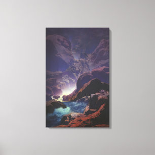 Maxfield Parrish - Moonlight Canvas Print