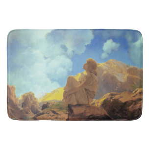 Maxfield Parrish Morning 1922 Cloud Blue Fine Art Bath Mat