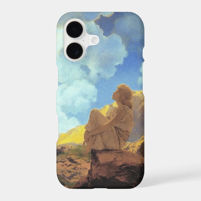 Maxfield Parrish Morning 1922 Cloud Blue Fine Art iPhone Case (Back)