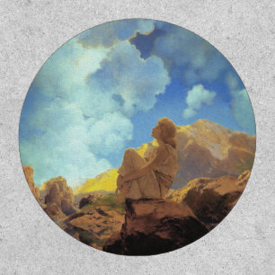 Maxfield Parrish Morning 1922 Cloud Blue Fine Art Patch