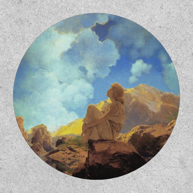 Maxfield Parrish Morning 1922 Cloud Blue Fine Art Patch (Front)