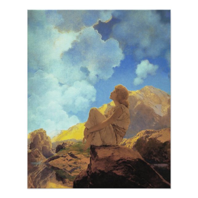 Maxfield Parrish Morning 1922 Cloud Blue Fine Art Poster (Front)