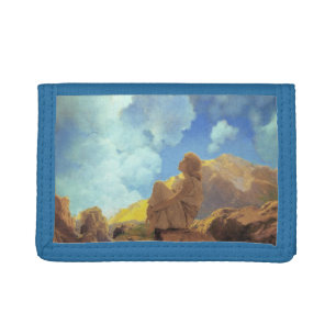 Maxfield Parrish Morning 1922 Cloud Blue Fine Art Trifold Wallet