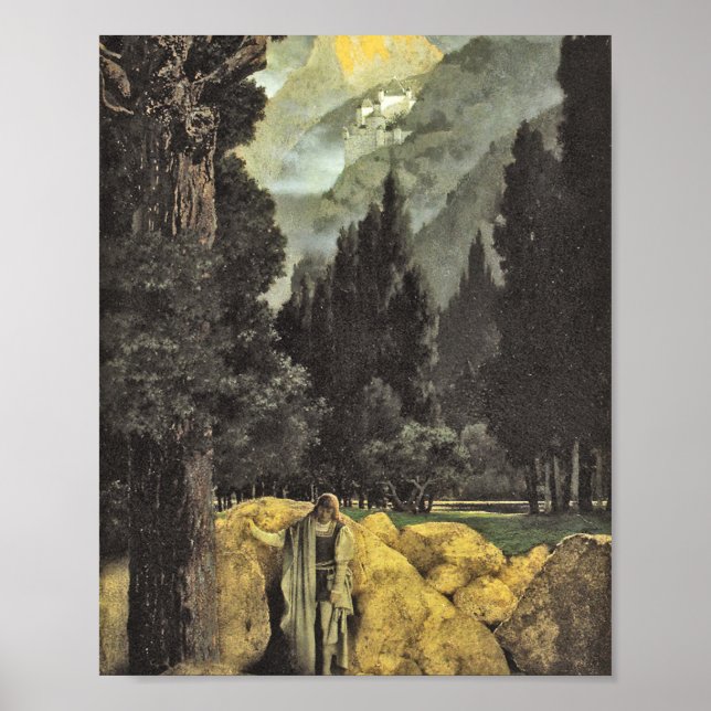 Maxfield Parrish - Poet's Dream (1901) Poster (Front)