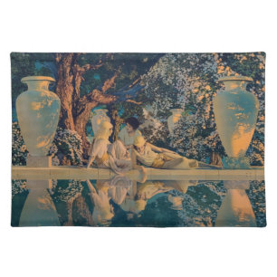 Maxfield Parrish The Garden of Allah 1918 Fine Art Cloth Placemat