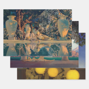 Maxfield Parrish The Garden of Allah 1918 Fine Art Wrapping Paper Sheets