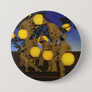 Maxfield Parrish The Lantern Bearers 1908 Vintage Button