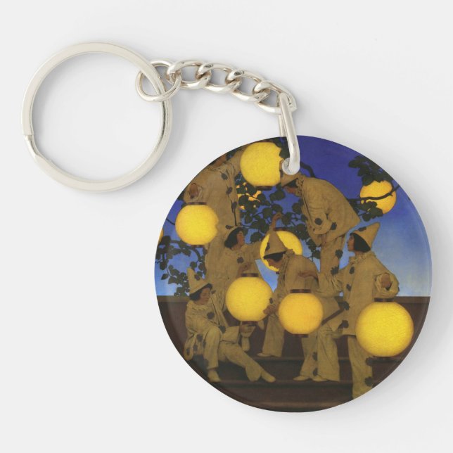 Maxfield Parrish The Lantern Bearers 1908 Vintage Keychain (Front)