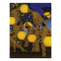 Maxfield Parrish The Lantern Bearers 1908 Vintage