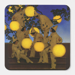 Maxfield Parrish The Lantern Bearers 1908 Vintage Square Sticker