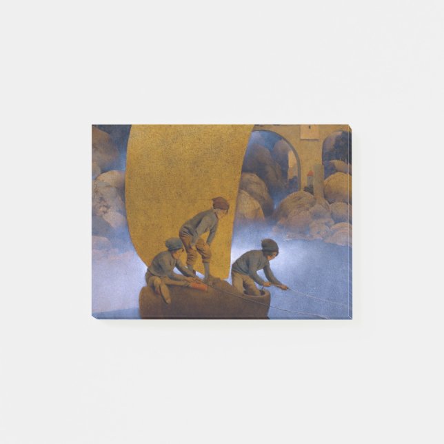 Maxfield Parrish Wynken Blynken and Nod Post-it Notes (Front)