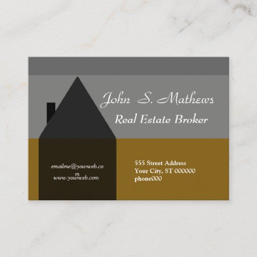 Customizable Classy Home Sales Realtor Business Cards