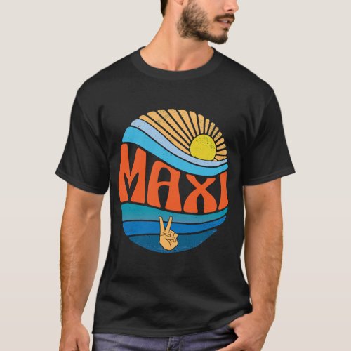 Maxi  Vintage Sunset Maxi Groovy Tie Dye T_Shirt