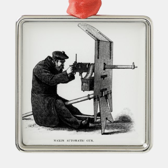 Maxim Automatic Gun Metal Ornament (Front)