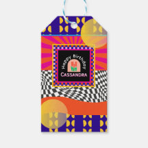 Maximalism Birthday Colorful Checkered Floral