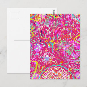 Maximalist Abstract Art: the Candy Store Postcard
